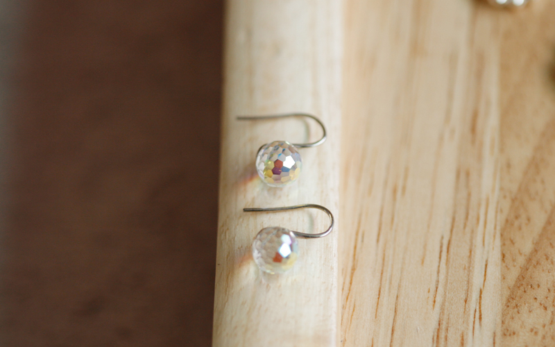 simple pearl earring_2type