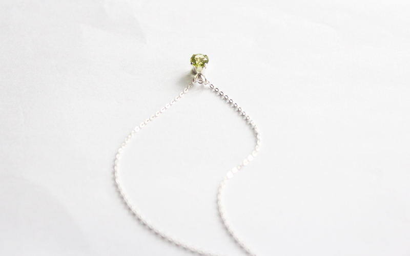 AAA+ Peridot necklace [silver92.5]