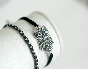 Owl knot bracelet