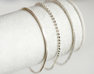 Silver chain bracelet [3type]